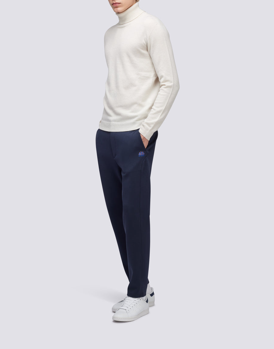 Sundek maglione a girocollo misto cashmere M351KIWS500-03900 Nuova