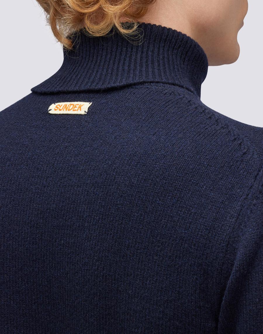 Sundek maglione a girocollo misto cashmere M353KIWS500-00700 2025