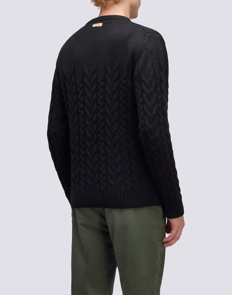 Sundek maglione a girocollo misto cashmere M355KIWS100-00400 Italia