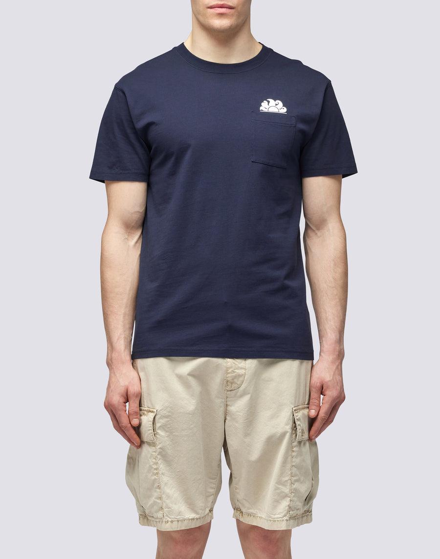 Sundek T-SHIRT CON TASCA m609tej7800-00701 Soddisfazione Garantita