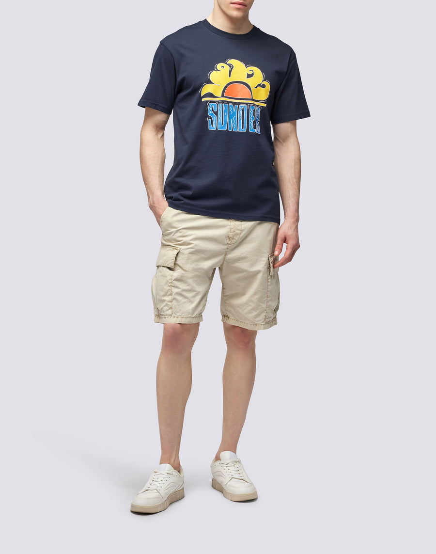Sundek T-SHIRT SUNDEK LOGO m614tejr900-00701 Affare Del Giorno