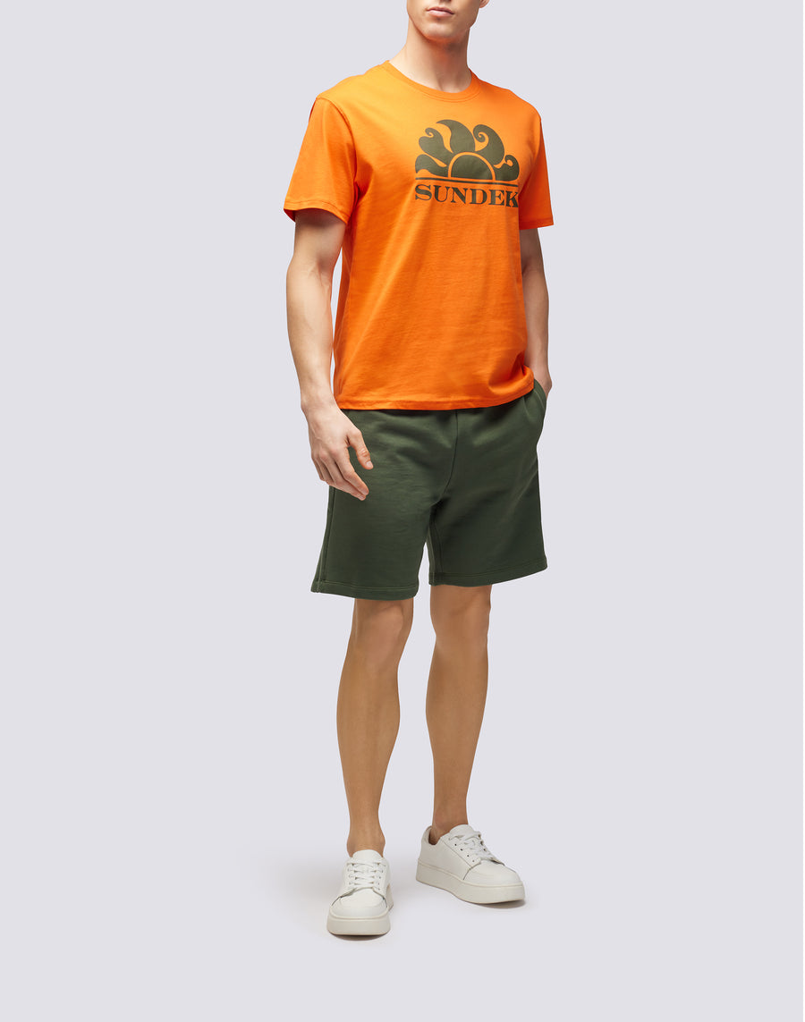 Sundek T-SHIRT GIROCOLLO CON STAMPA LOGO m021tej7800-55001 Convenienza