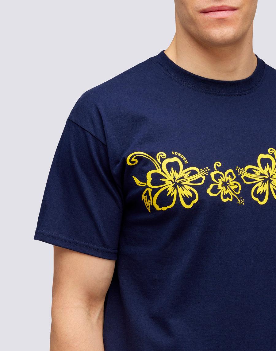 Sundek T-SHIRT ARCHIVE HIBISCUS PRINT m636tejy3ia-00700 Sconto