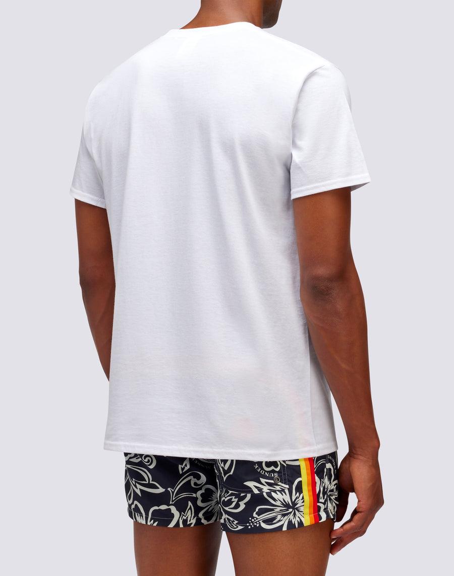 Sundek T-SHIRT HERITAGE SUNDEK PRINT m642tejy300-00600 Vendita Calda