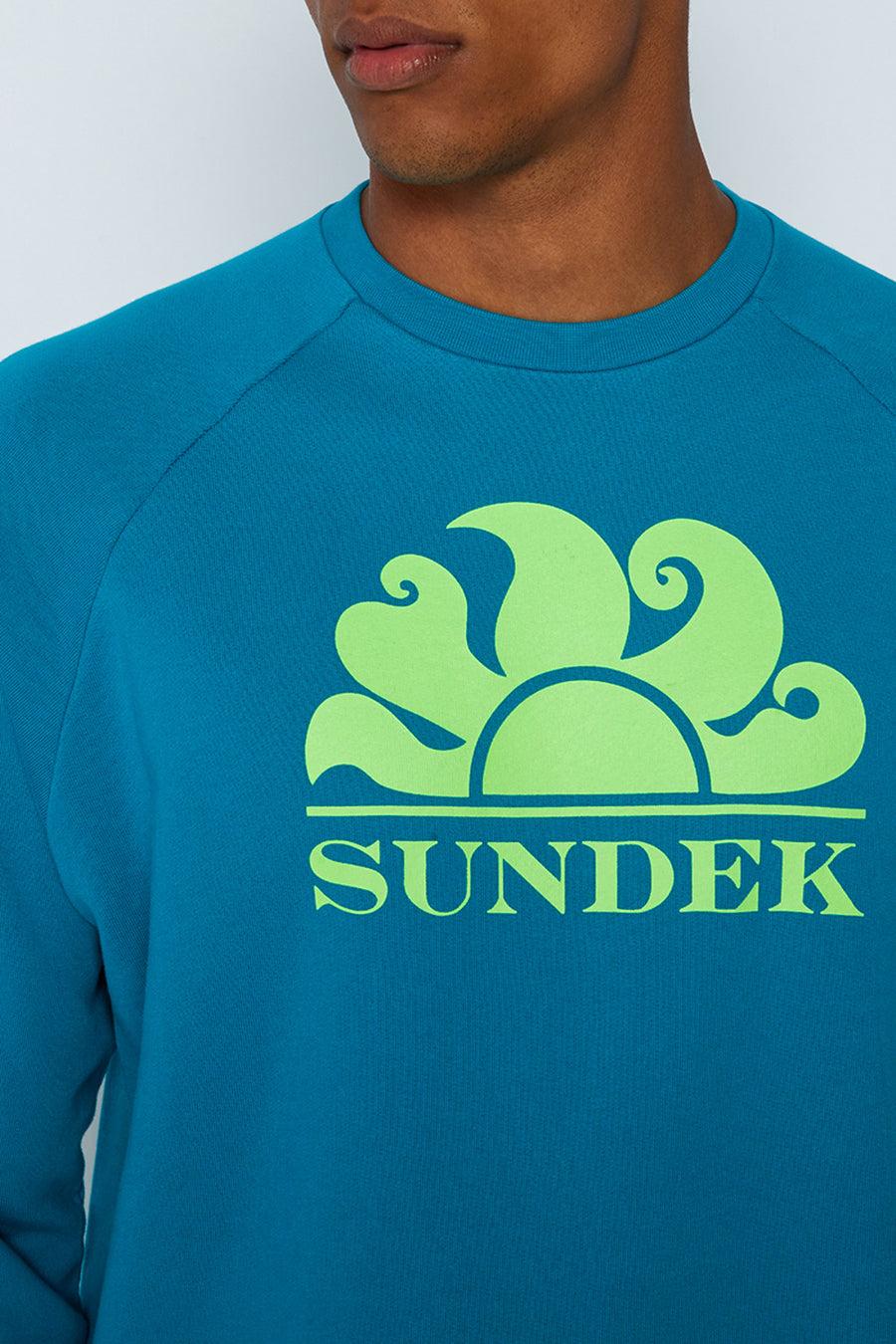 Sundek felpa a girocollo con logo M138JHF7700-69401 Saldi Di Fabbrica