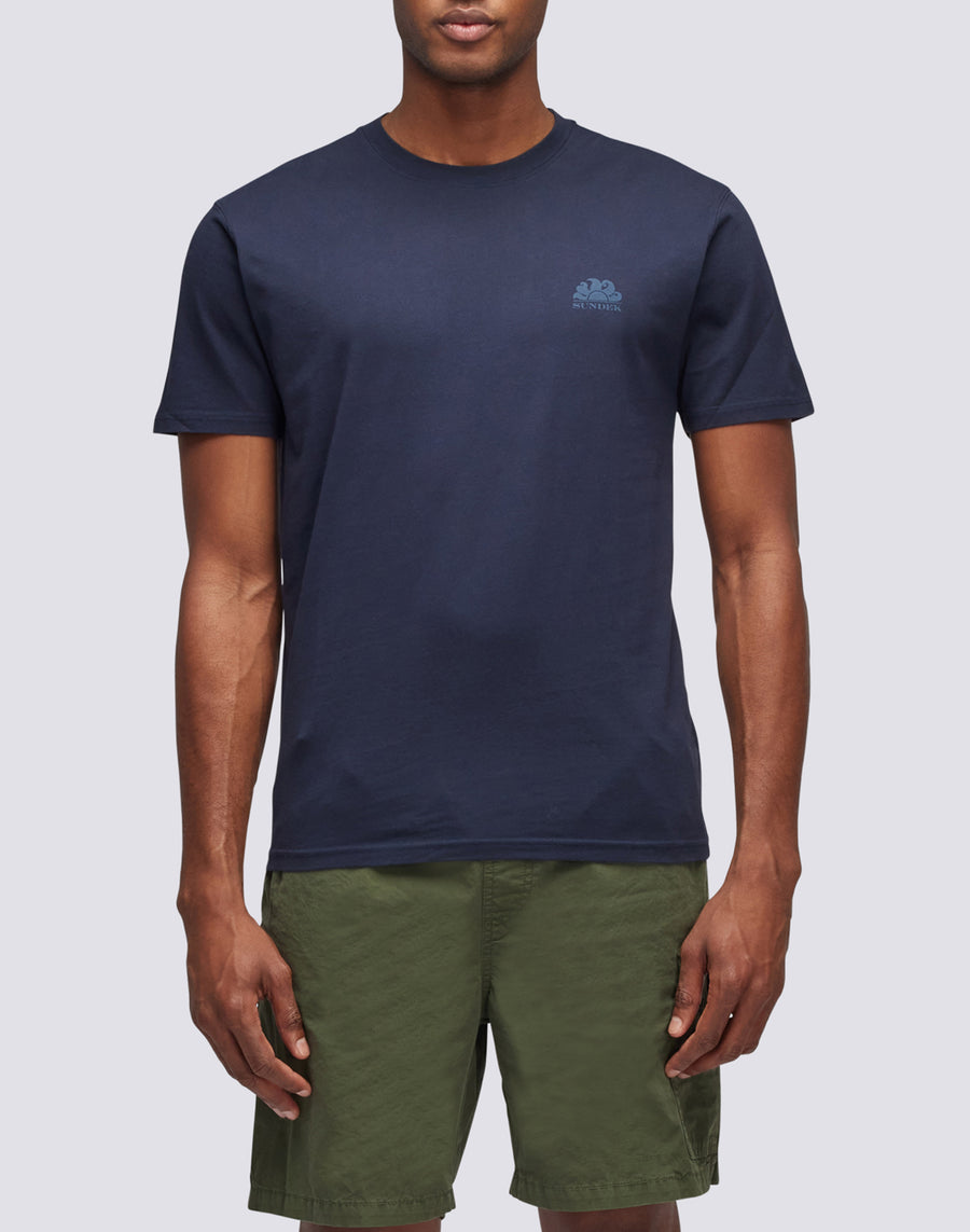 Sundek T-SHIRT GIROCOLLO CON LOGO m129tej78ot-00700 I Più Venduti