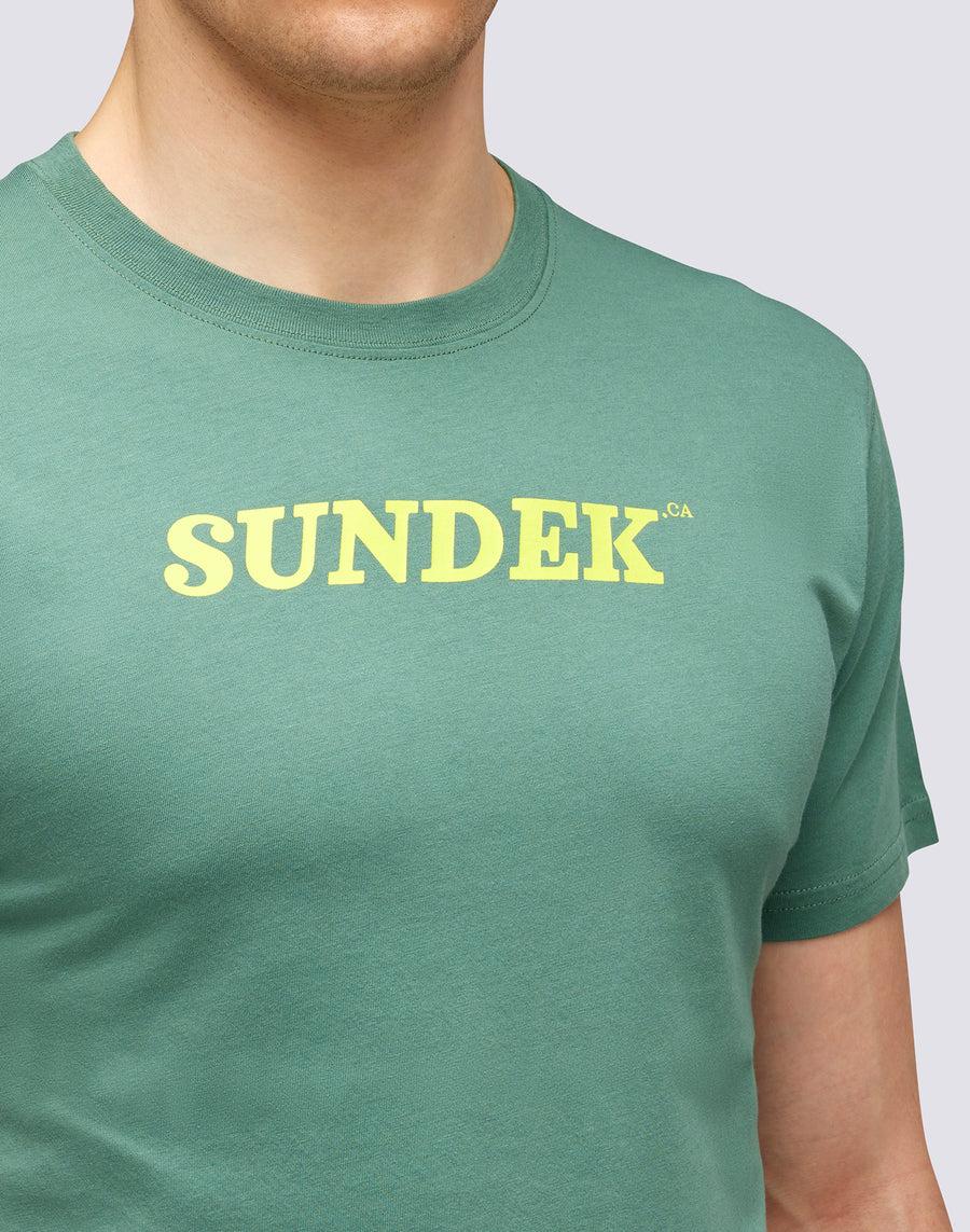 Sundek T-SHIRT GIROCOLLO CON LOGO m287tej7800-a1601 In Saldo