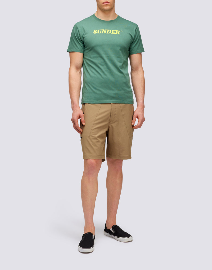Sundek T-SHIRT GIROCOLLO CON LOGO m287tej7800-a1601 In Saldo