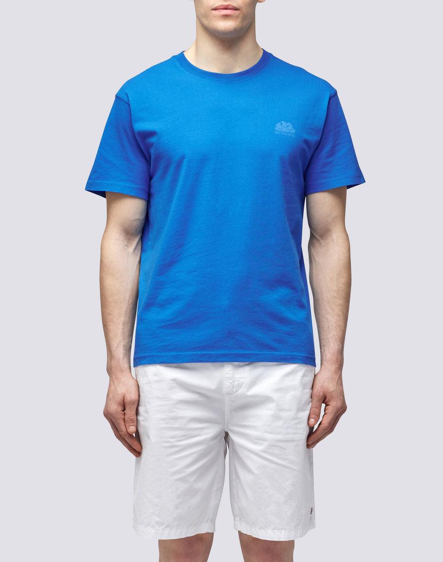 Sundek T-SHIRT GIROCOLLO CON LOGO m129tej78ot-a2200 Promozione Limitata