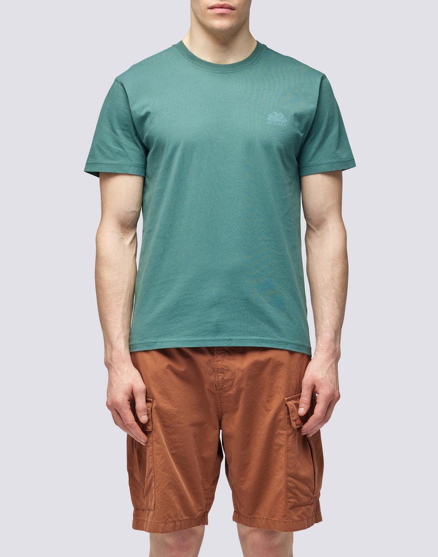 Sundek T-SHIRT GIROCOLLO CON LOGO m129tej78ot-a1600 Fino Al -60%