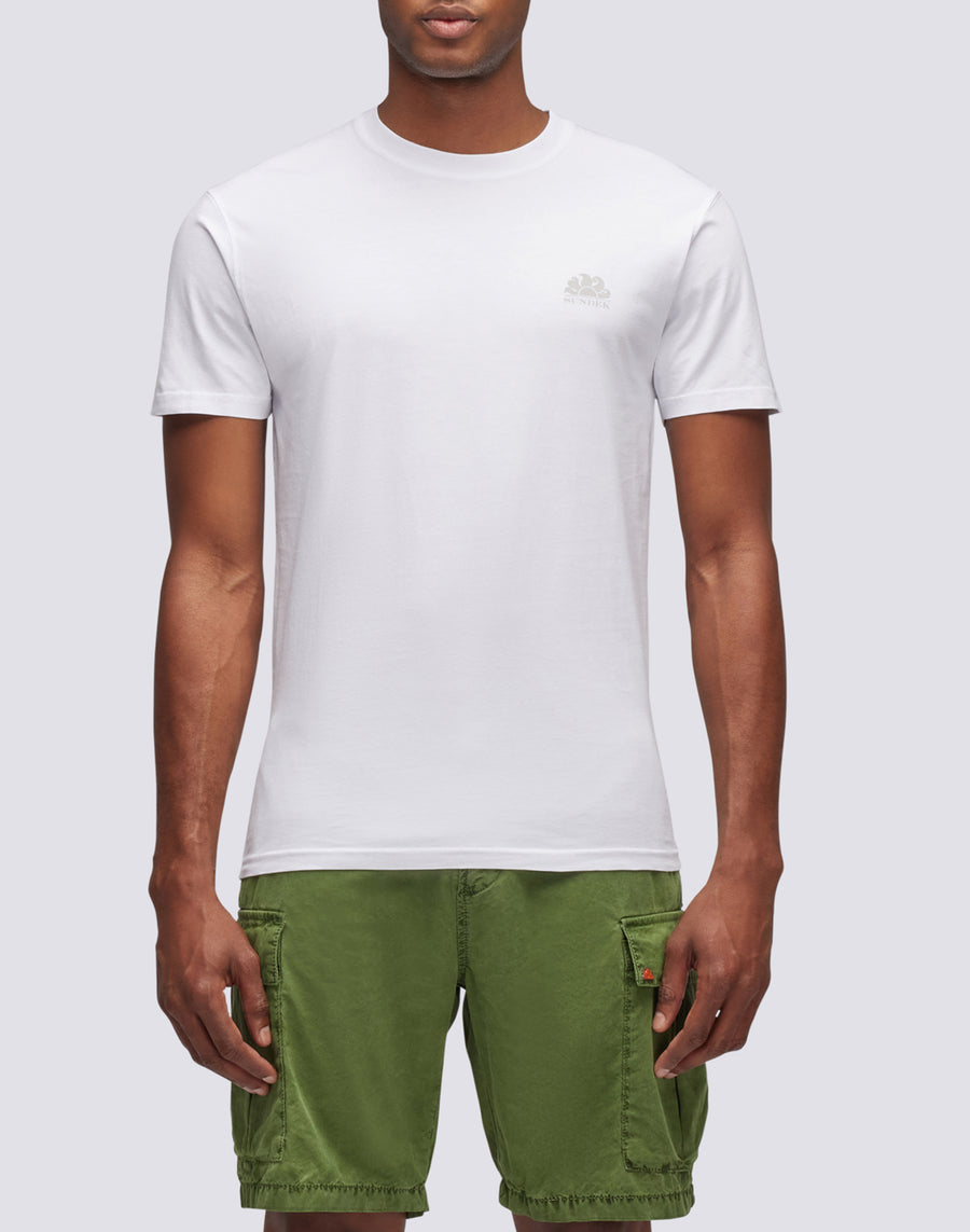 Sundek t-shirt girocollo con logo M129TEJ78OT-00600 Novità