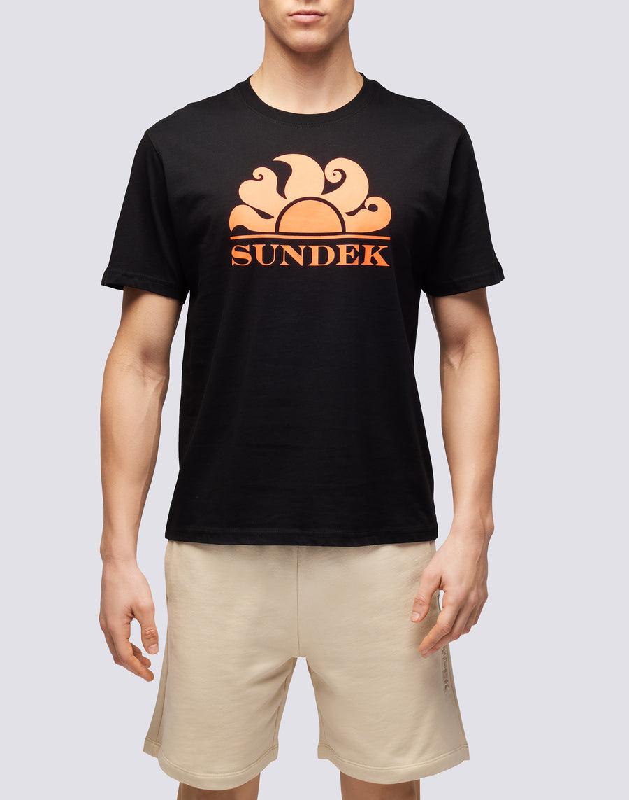 Sundek T-SHIRT GIROCOLLO CON STAMPA LOGO m021tej7800-00402 Italia