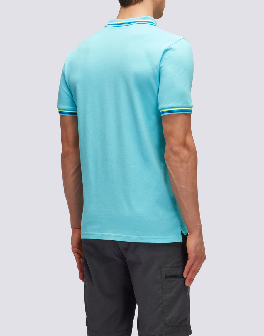 Sundek POLO BRICE IN COTONE PIQUET CON DETTAGLI TRICOLOR m779plj6500-05202 I Più Venduti