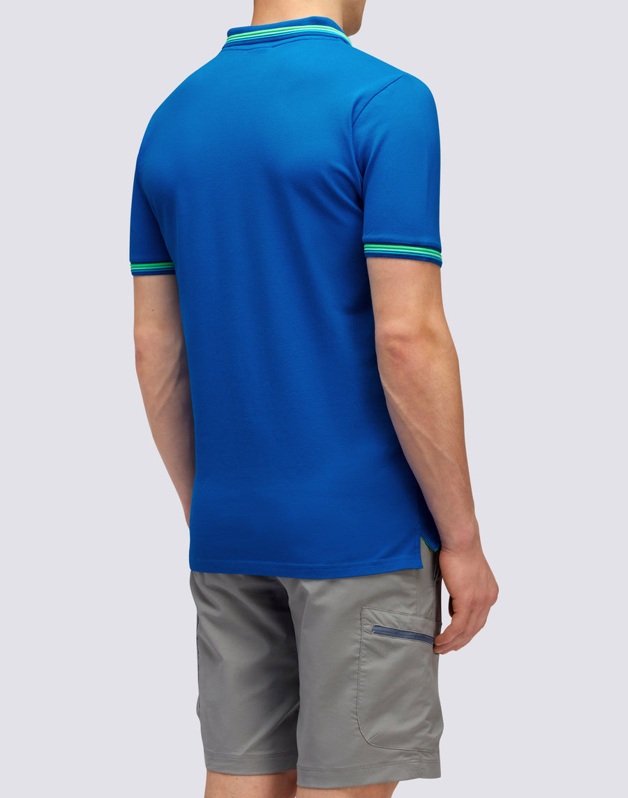 Sundek POLO BRICE IN COTONE PIQUET CON DETTAGLI TRICOLOR m779plj6500-a2201 Negozio