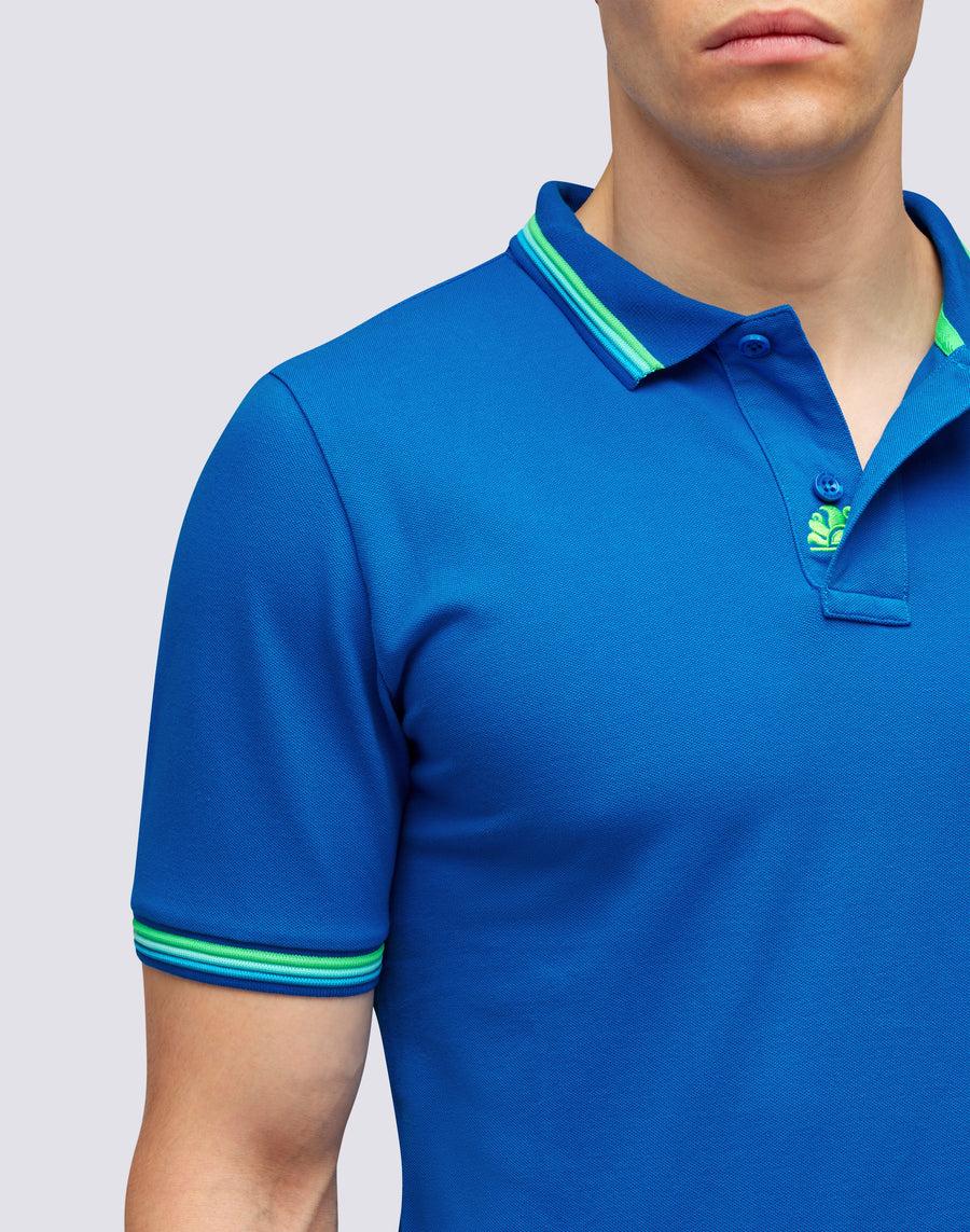 Sundek POLO BRICE IN COTONE PIQUET CON DETTAGLI TRICOLOR m779plj6500-a2201 Negozio