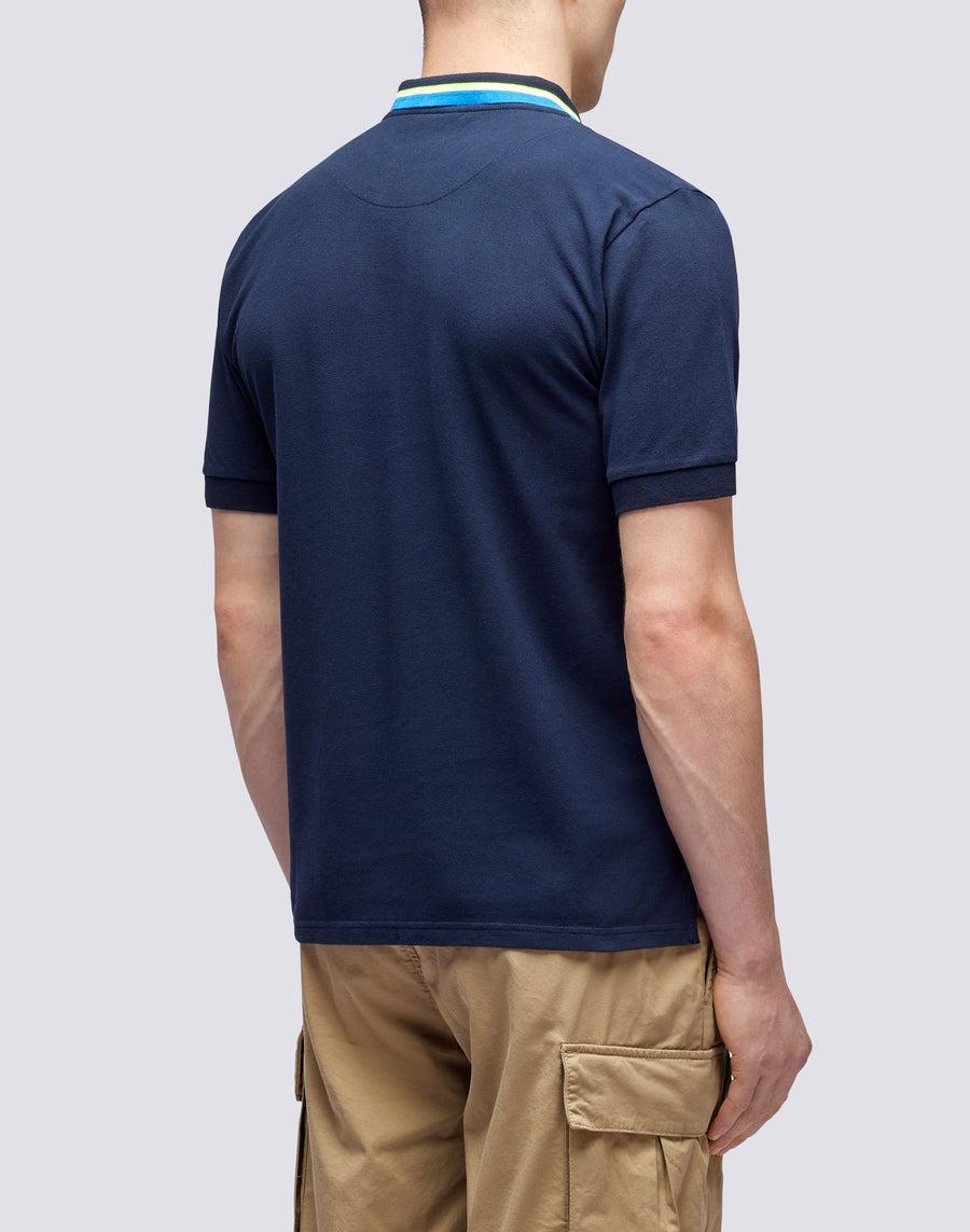 Sundek POLO IN COTONE PIQUET COMBINATO m997plpq500-32202 Nuovo