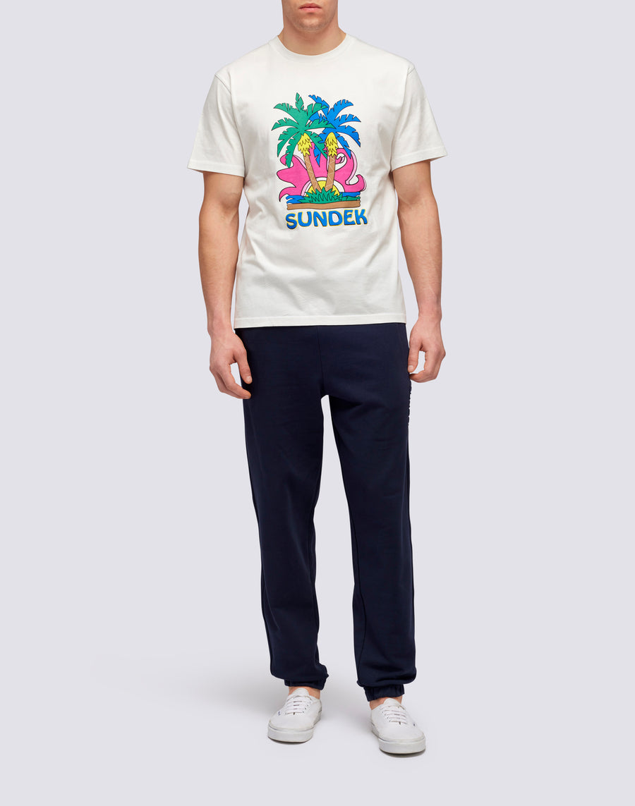 Sundek T-SHIRT ISLAND PRINT m613tejr900-03900 Pezzi Unici