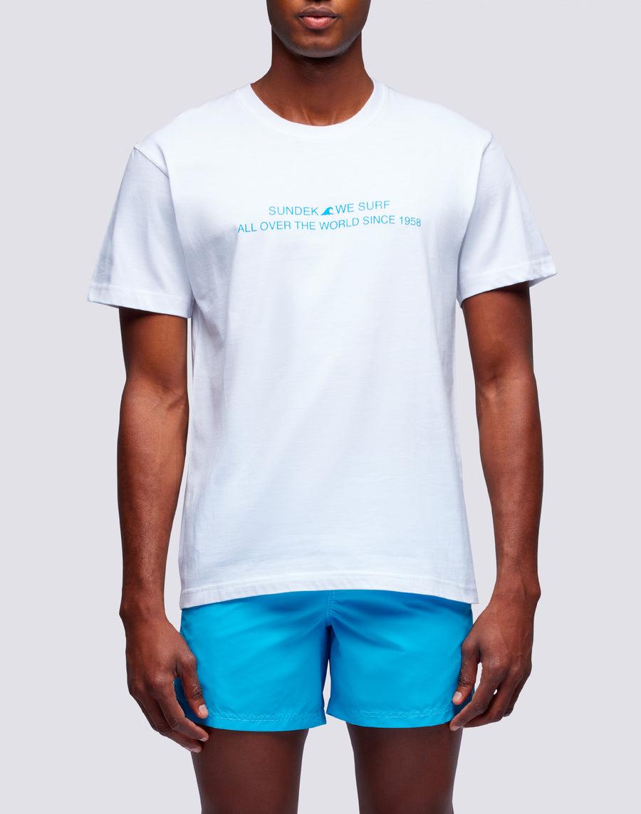 Sundek t-shirt uomo in cotone capsule flag m669tesj500-00400 Presa