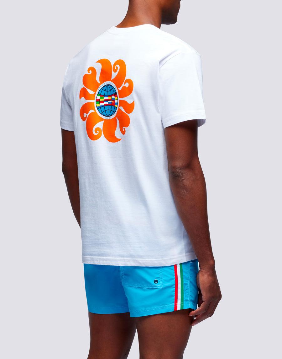 Sundek t-shirt uomo in cotone capsule flag m669tesj500-00400 Presa