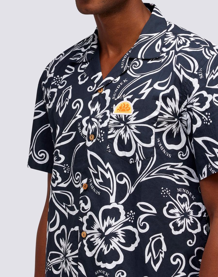 Sundek CAMICIA CON STAMPA HIBISCUS VINTAGE m817shmu1ia-661ia Hotsell