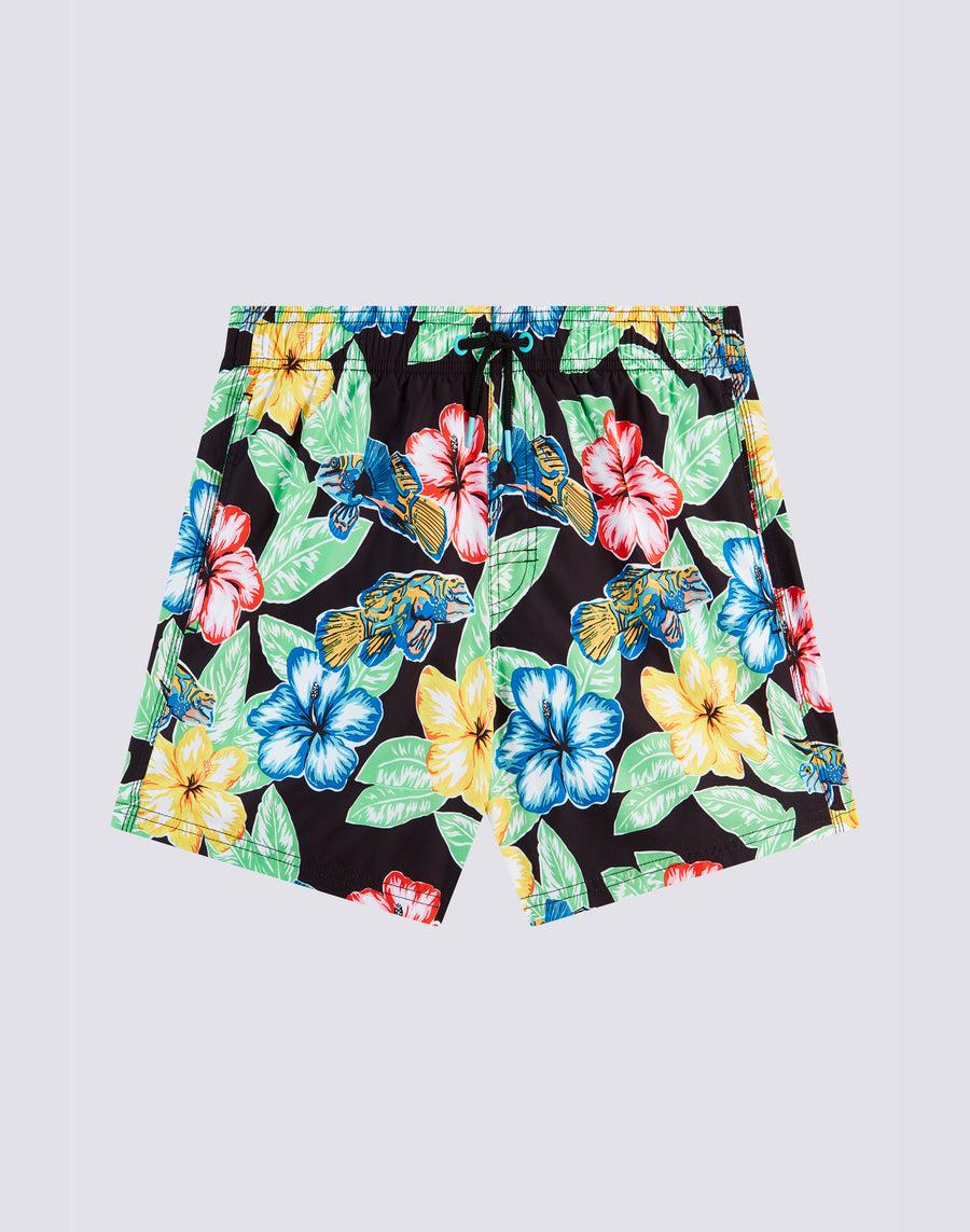 Sundek costume da bagno corto vita elasticata repreve® con stampa animal fish m504bdrt3kt-089kt Spedizione Gratuita