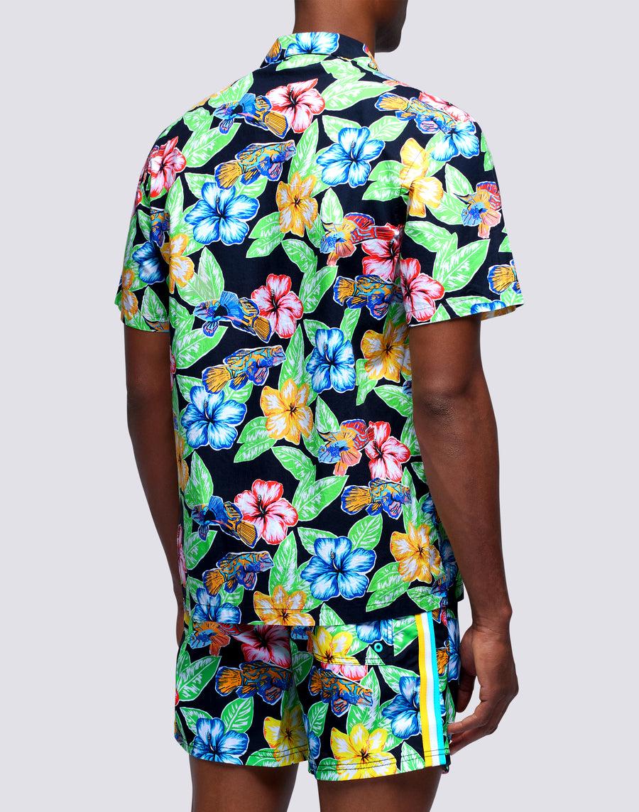 Sundek camicia con stampa floreale all over m669tesj500-a1800 Pezzi Unici