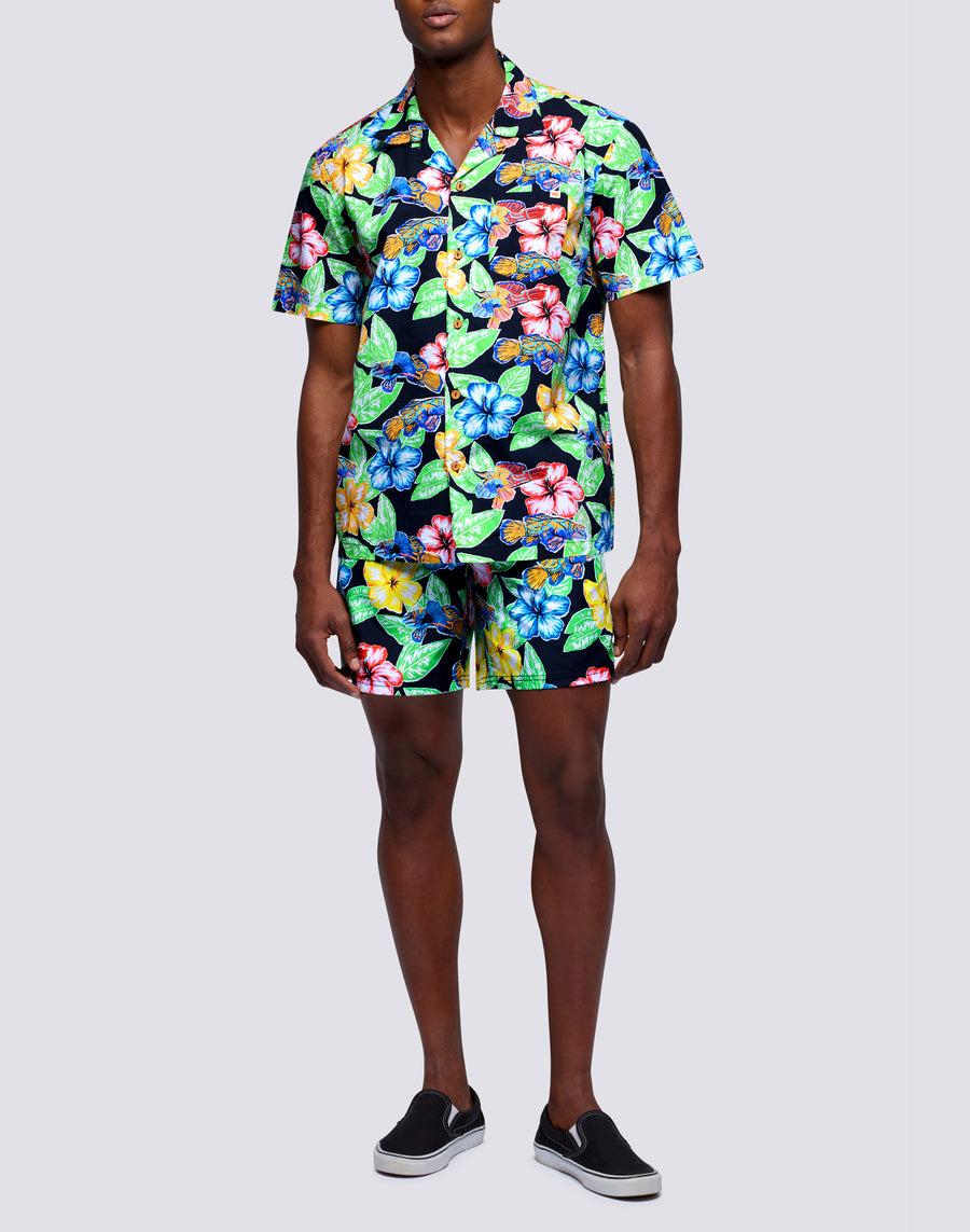 Sundek camicia con stampa floreale all over m669tesj500-a1800 Pezzi Unici