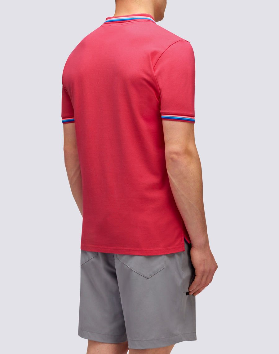 Sundek POLO BRICE IN COTONE PIQUET CON DETTAGLI TRICOLOR m779plj6500-69203 Convenienza