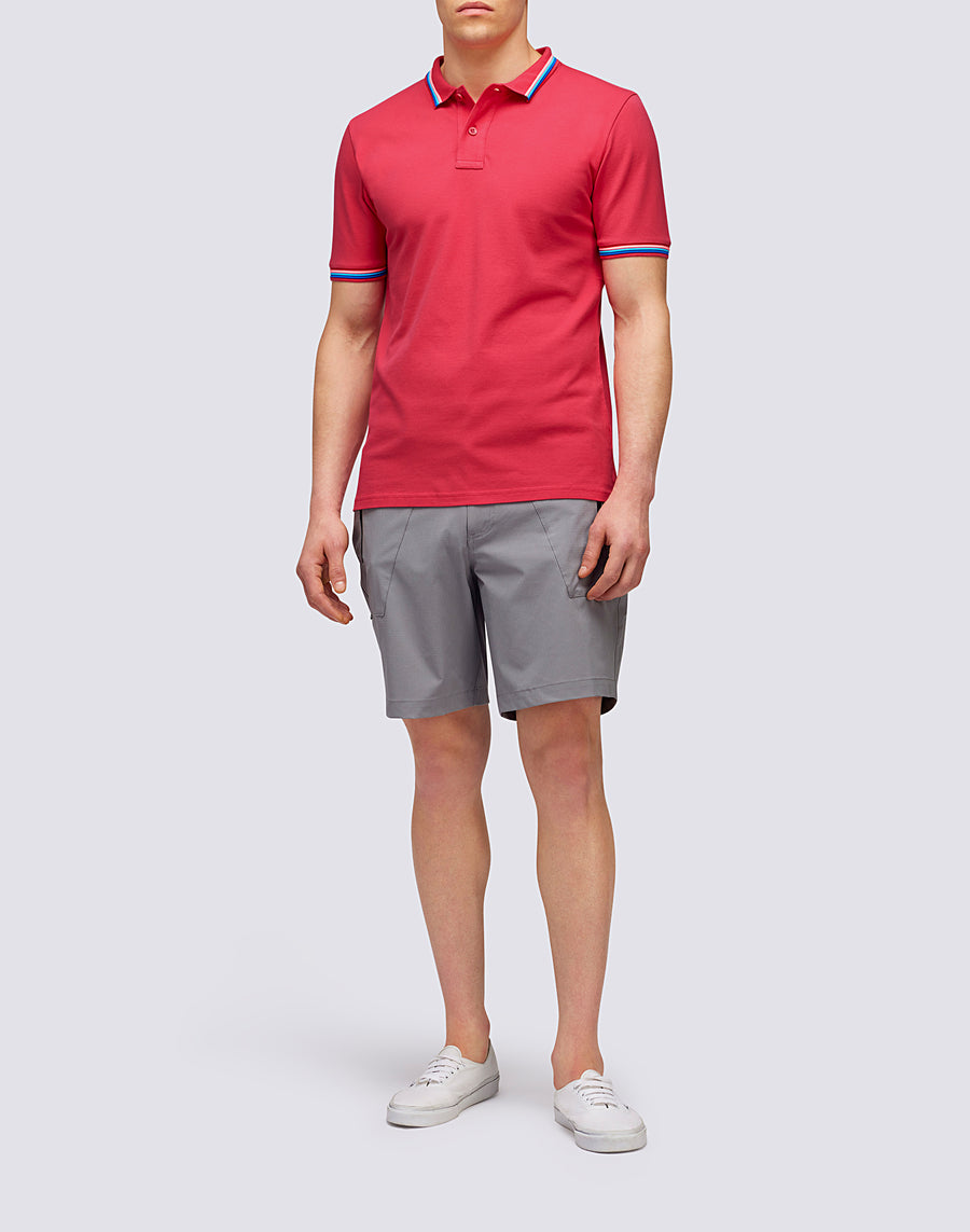 Sundek POLO BRICE IN COTONE PIQUET CON DETTAGLI TRICOLOR m779plj6500-69203 Convenienza