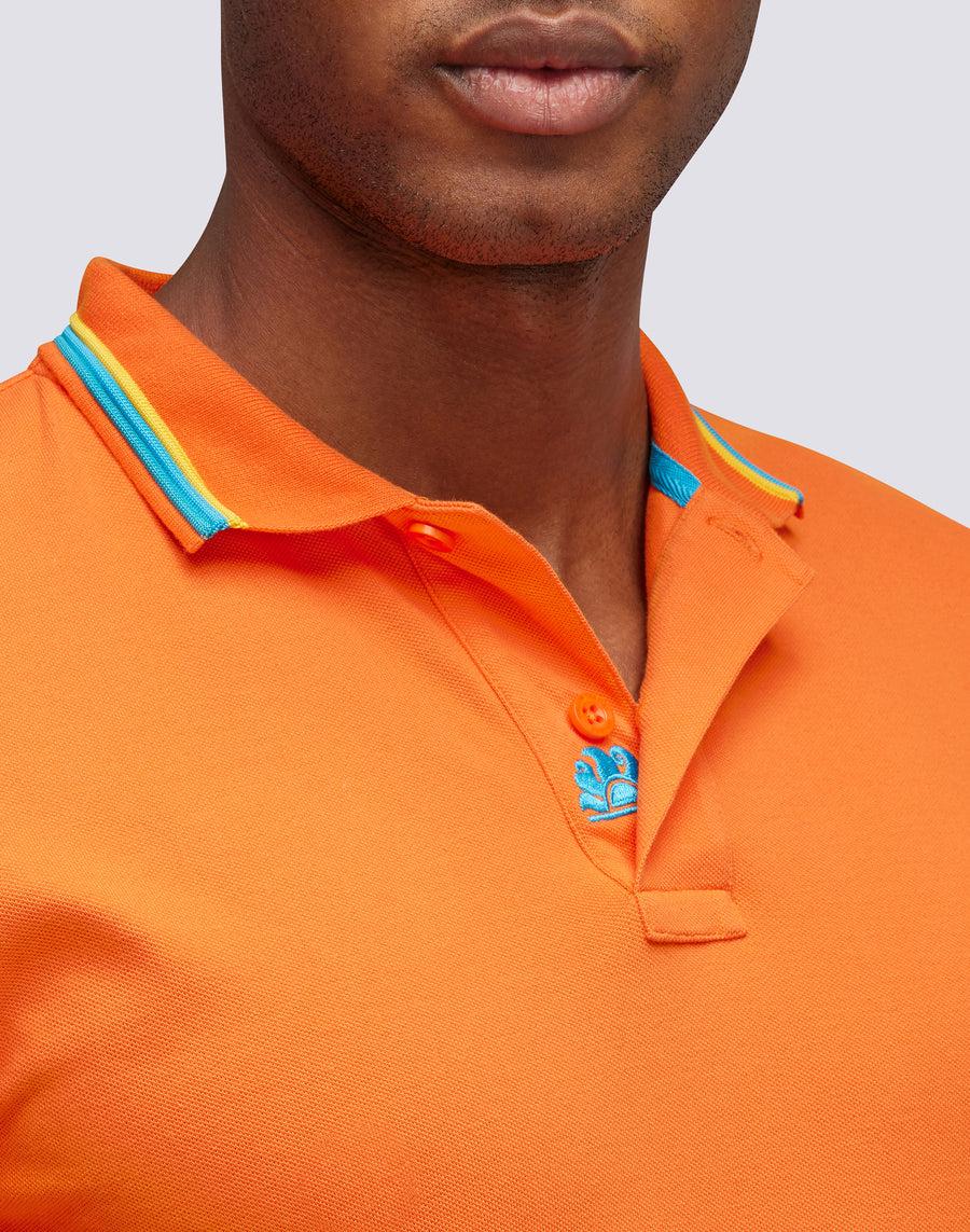 Sundek POLO BRICE IN COTONE PIQUET CON DETTAGLI TRICOLOR m779plj6500-55002 Presa