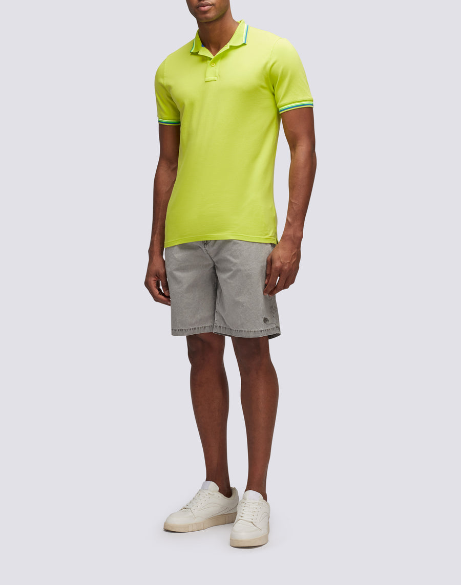 Sundek POLO BRICE IN COTONE PIQUET CON DETTAGLI TRICOLOR m779plj6500-69101 Saldi