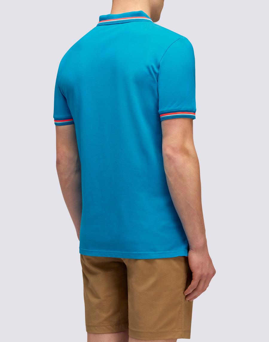 Sundek POLO BRICE IN COTONE PIQUET CON DETTAGLI TRICOLOR m779plj6500-67403 Offerte