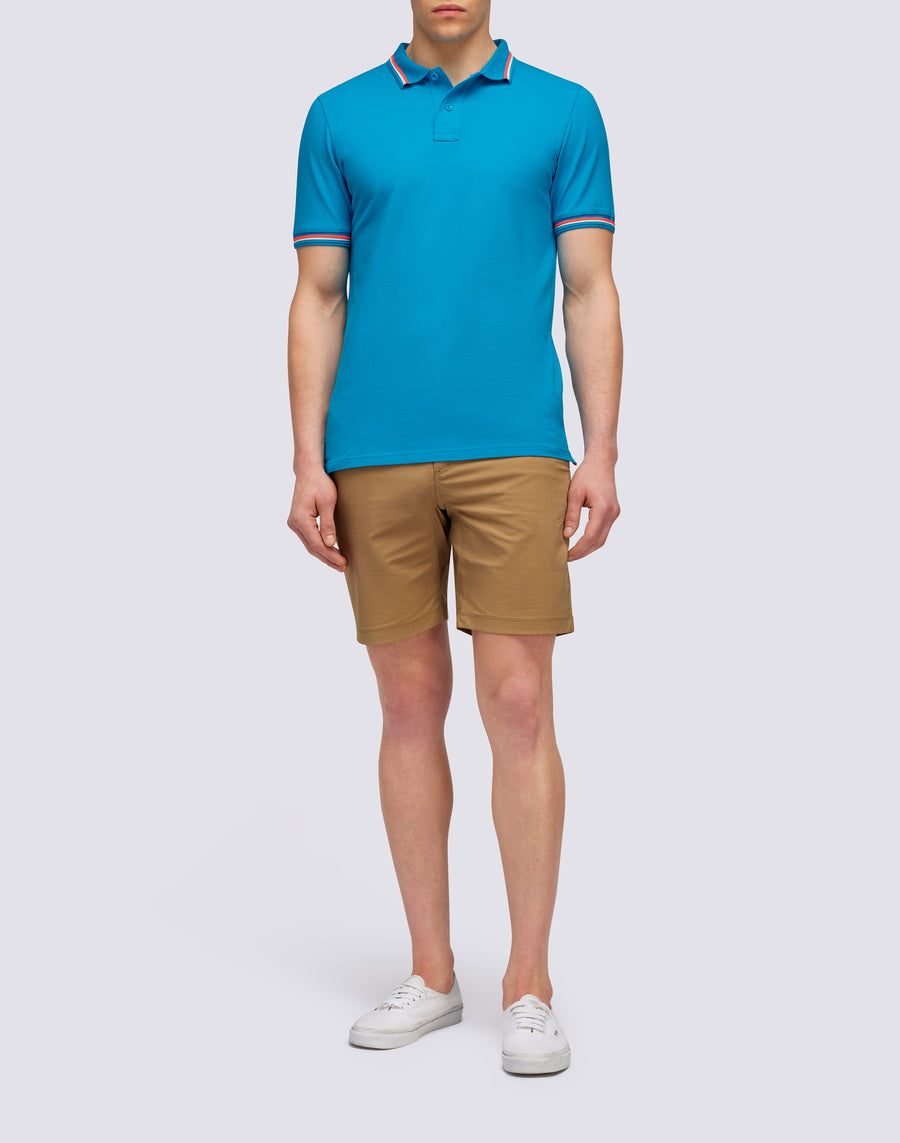 Sundek POLO BRICE IN COTONE PIQUET CON DETTAGLI TRICOLOR m779plj6500-67403 Offerte