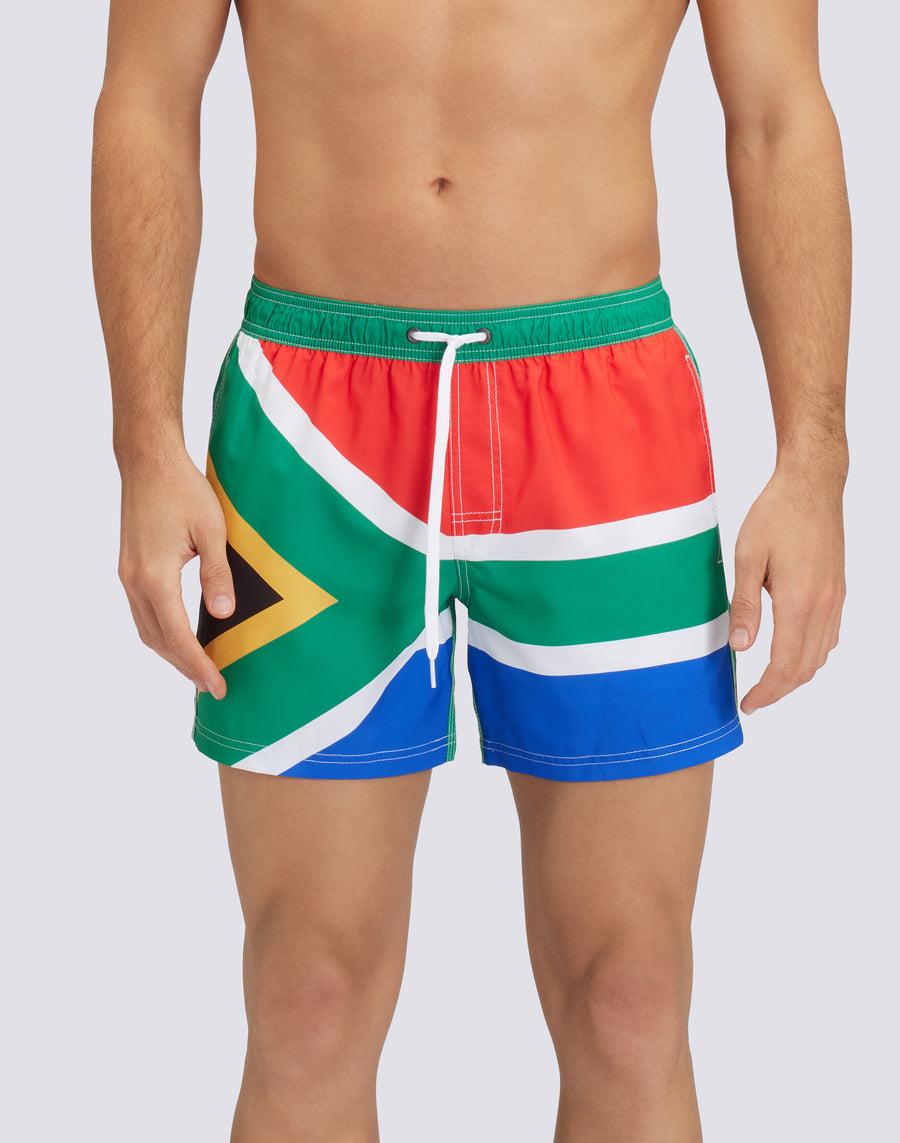 Sundek COSTUME DA BAGNO CORTO VITA ELASTICATA POLIESTERE RICICLATO REPREVE® BANDIERA SUDAFRICA M504BDRT3FG107FG Qualità