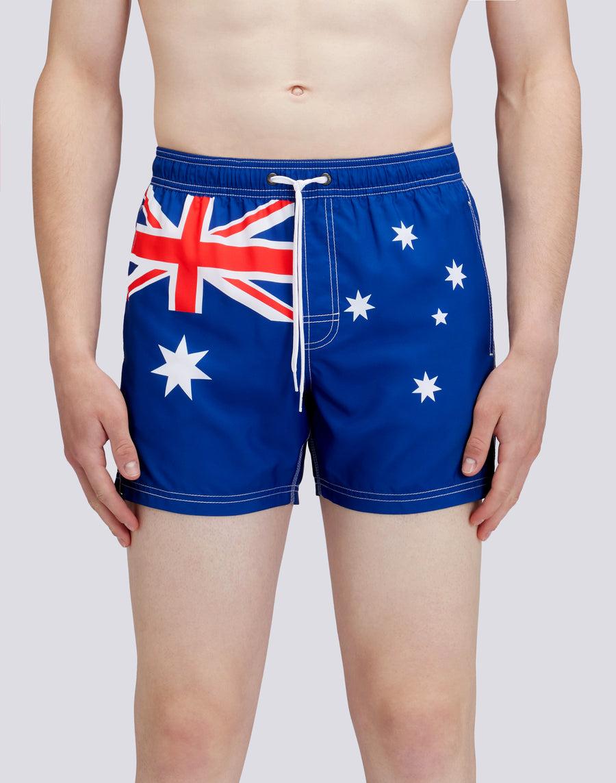Sundek COSTUME DA BAGNO CORTO VITA ELASTICATA POLIESTERE RICICLATO REPREVE® BANDIERA AUSTRALIA M504BDRT3FG629FG Pezzi Unici