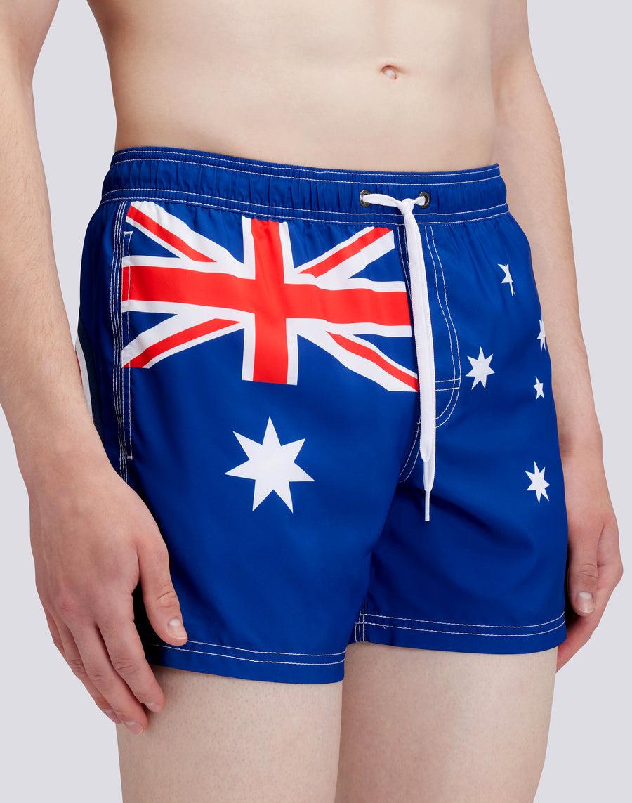 Sundek COSTUME DA BAGNO CORTO VITA ELASTICATA POLIESTERE RICICLATO REPREVE® BANDIERA AUSTRALIA M504BDRT3FG629FG Pezzi Unici