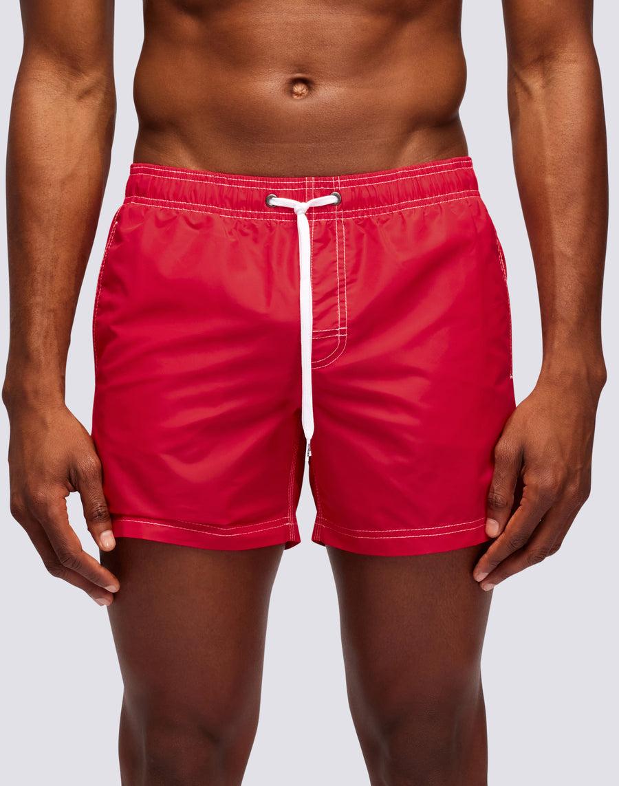Sundek costume da bagno corto vita elasticata iconic taffeta bandiera portogallo m504bdta100-55004 Negozi Online