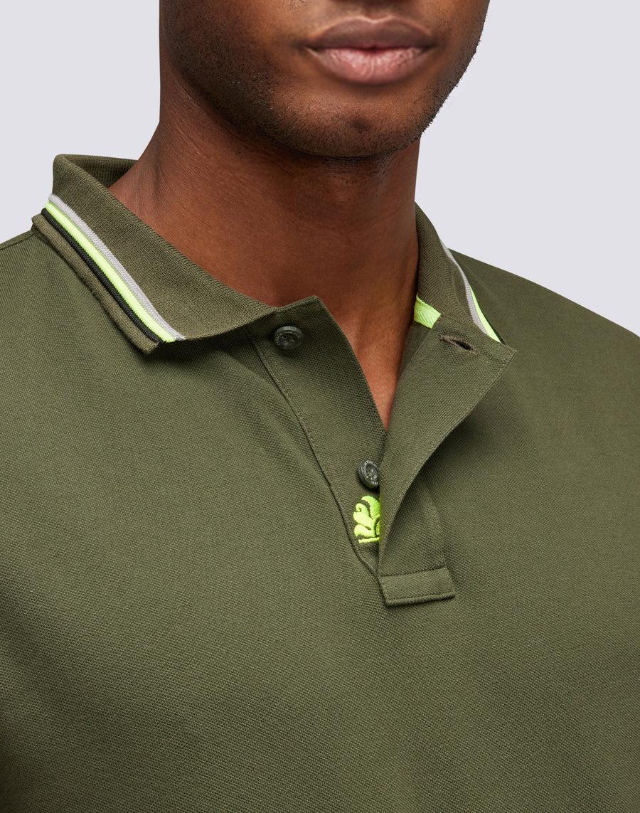 Sundek polo brice in cotone piquet con dettagli tricolor M779PLJ6500-30208 In Linea