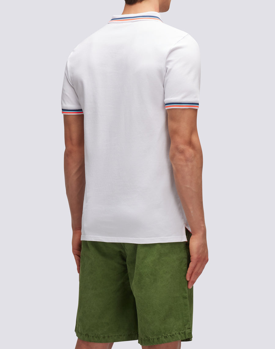 Sundek polo brice in cotone piquet con dettagli tricolor M779PLJ6500-00634 Spedizione Gratuita
