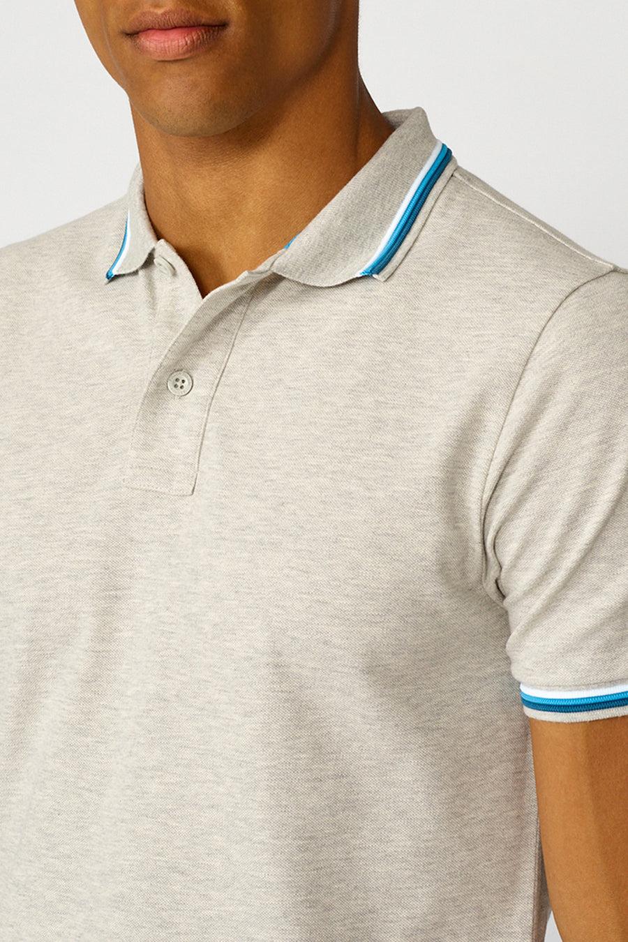 Sundek polo brice in cotone piquet con dettagli tricolor M779PLJ6500-02911 Promozione Limitata