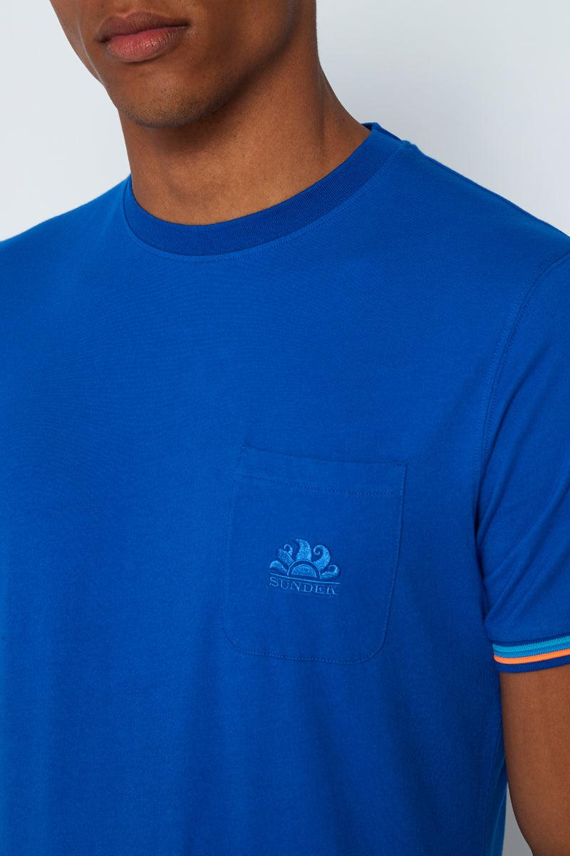 Sundek t-shirt finn girocollo con taschino M775TEJ7800-67502 Affare Del Giorno