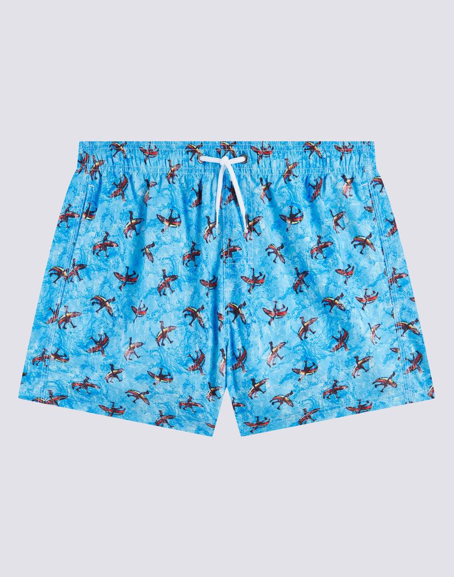 Sundek costume da bagno corto a vita elasticata microstampa banana surf m505bdrt3li-004li Saldi