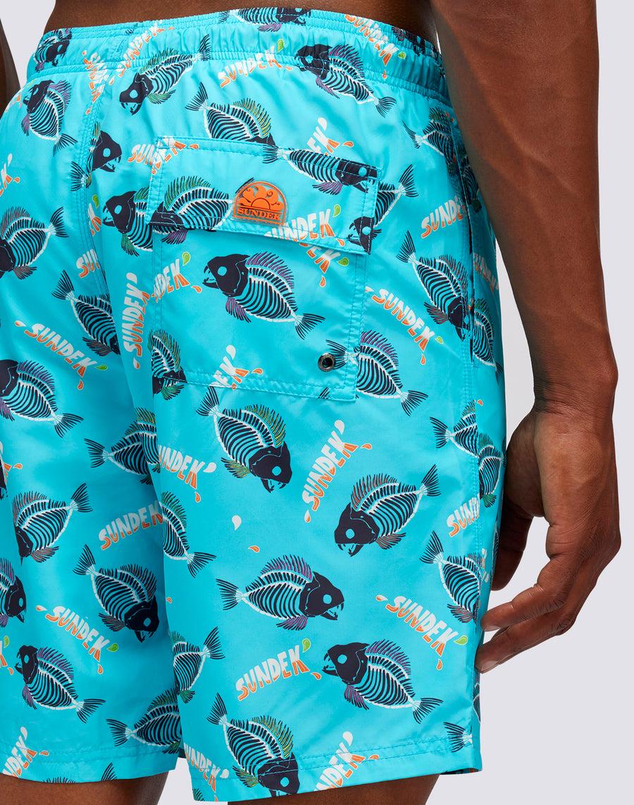 Sundek COSTUME SURFANHA PRINT m717bdrt4ua-052ua Spedizione Gratuita