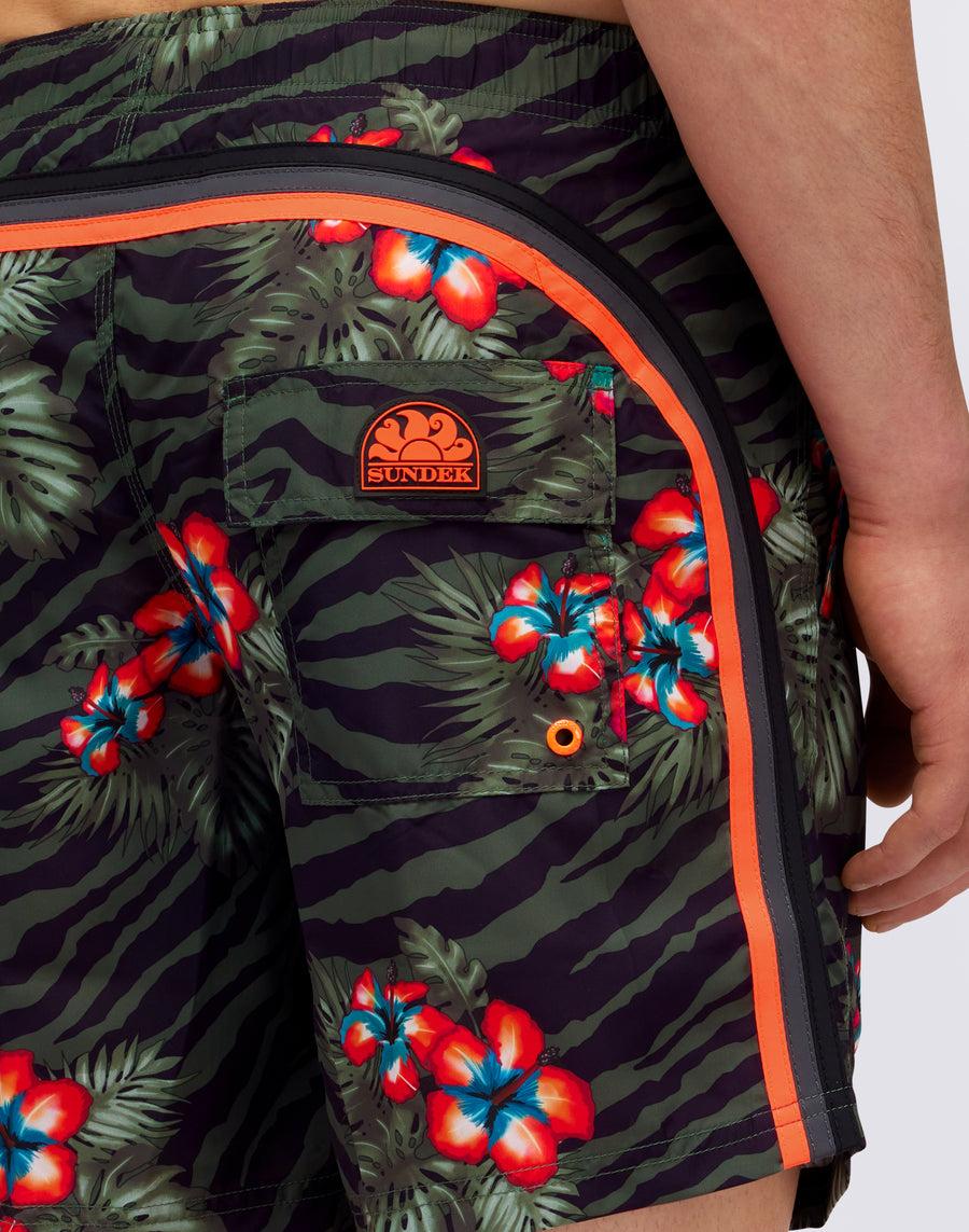 Sundek COSTUME STAMPA JUNGLE HIBI m505bdrt32h-a272h Qualità Garantita