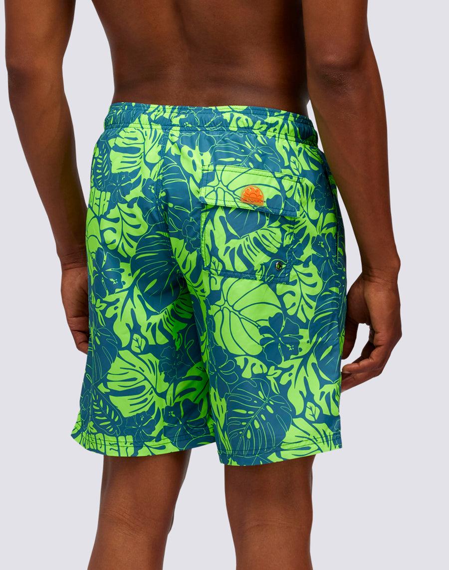 Sundek BOARDSHORT STAMPA LEAF POWER m717bdrt42l-a342l Promozione Limitata