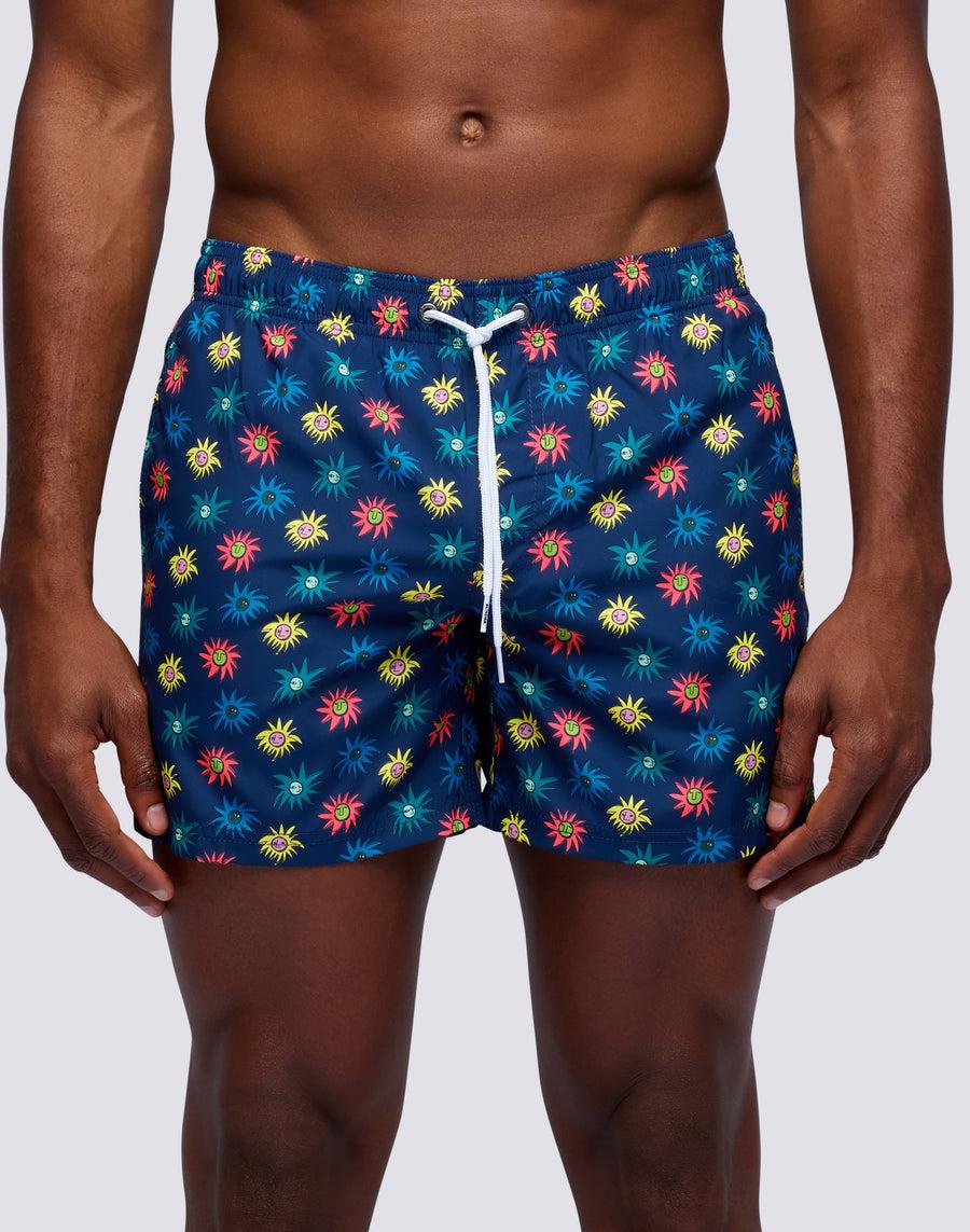 Sundek costume da bagno corto vita elasticata stampa lion sun repreve® m504bdrt33d-3103d Presa