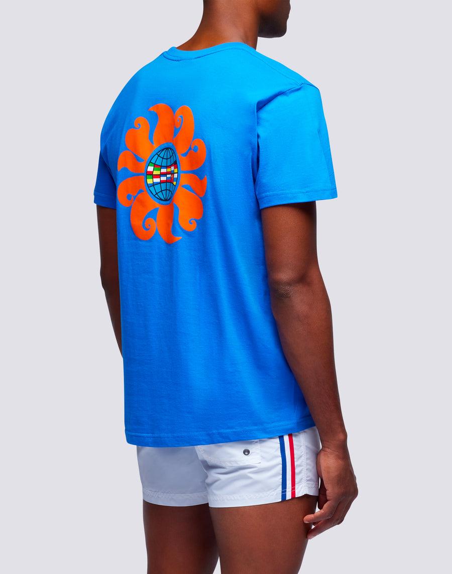 Sundek t-shirt uomo in cotone capsule flag m633bdrt4km-008km Vendita Calda
