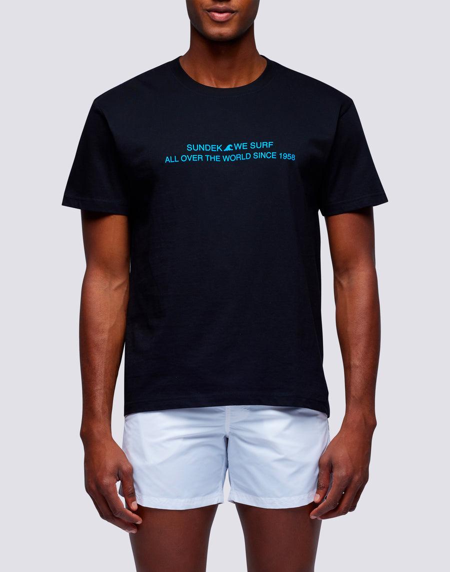 Sundek t-shirt uomo in cotone capsule flag m669tesj500-00100 I Più Venduti