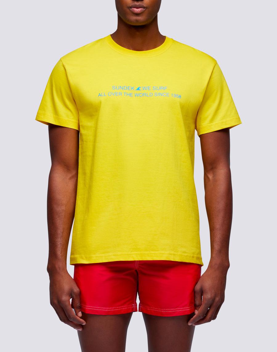 Sundek t-shirt uomo in cotone capsule flag m669tesj500-00700 Vendite Flash