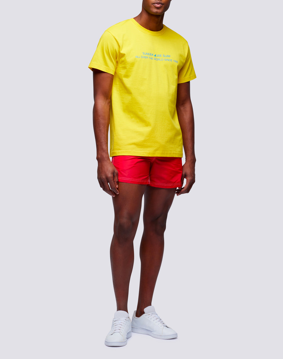 Sundek t-shirt uomo in cotone capsule flag m669tesj500-00700 Vendite Flash